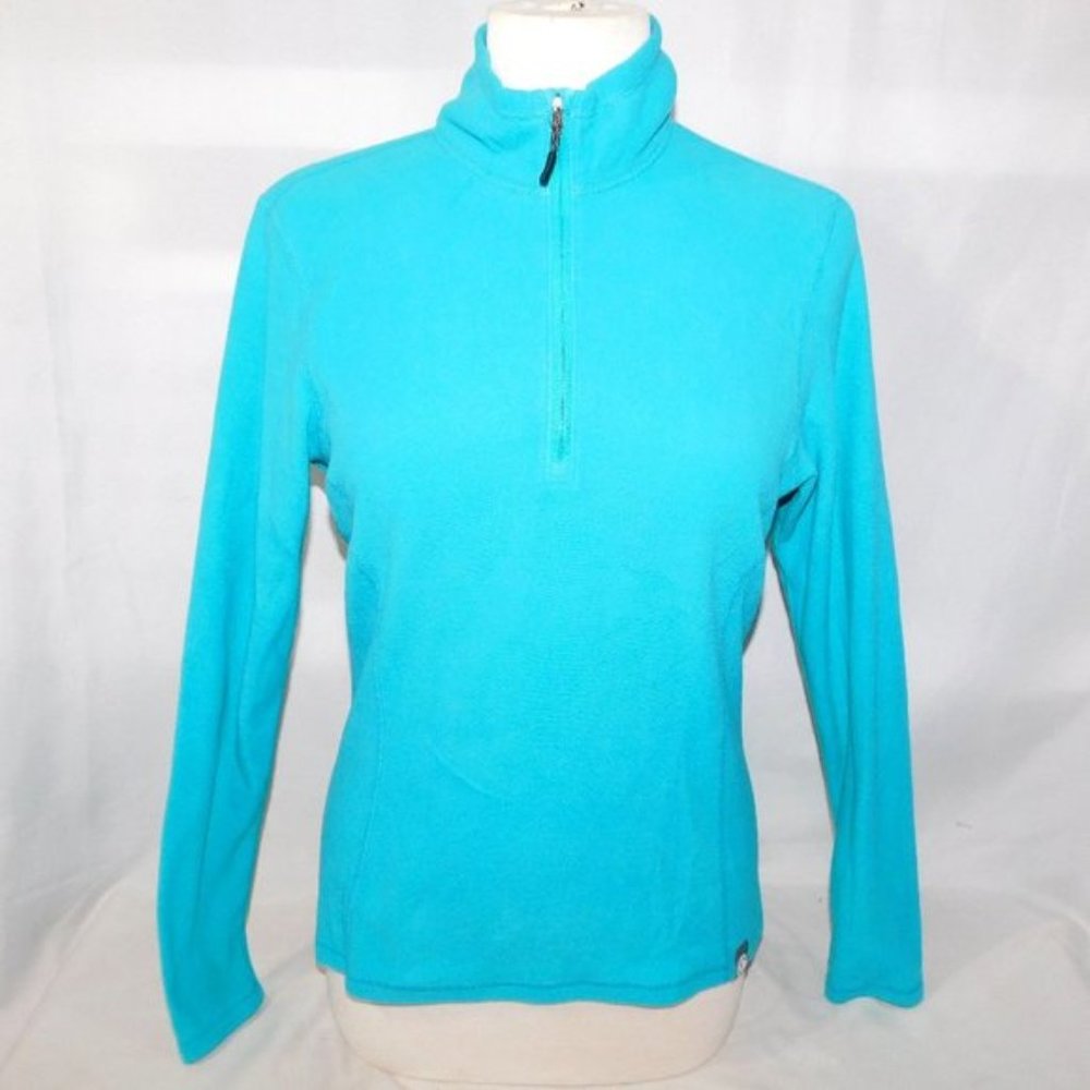 REI Co-Op Womens M 1 4 Quarter Zip Pullover Blue